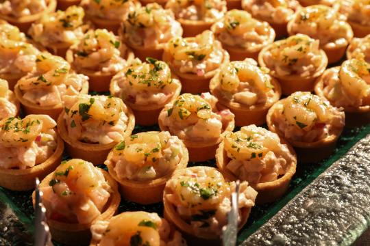 Shrimp in a puff pastry