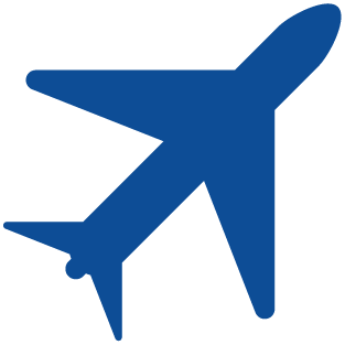 blue plane icon