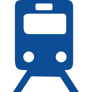 blue train icon