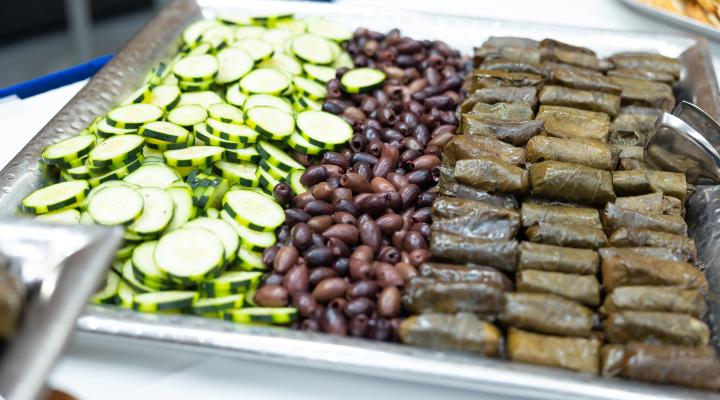 Platter of food